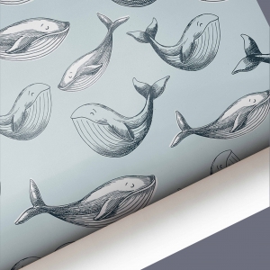 Papel pared WHALES