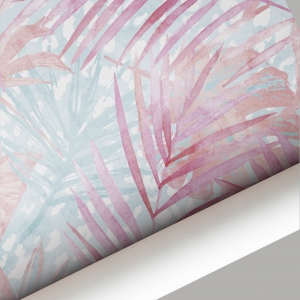 Papel pared PINK PALM